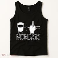 Coffee Plus Middle Finger Equals Monday Tank Top thumb 2