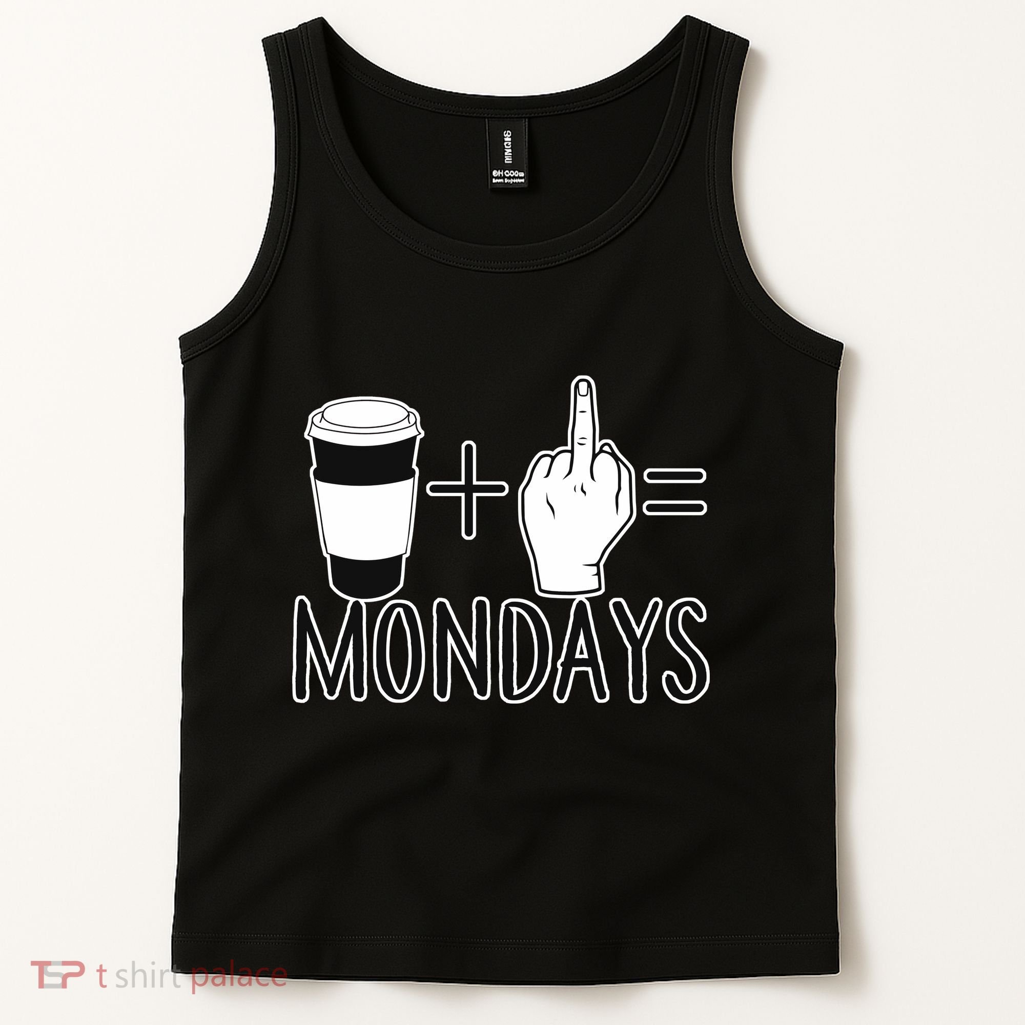 Coffee Plus Middle Finger Equals Monday Tank Top