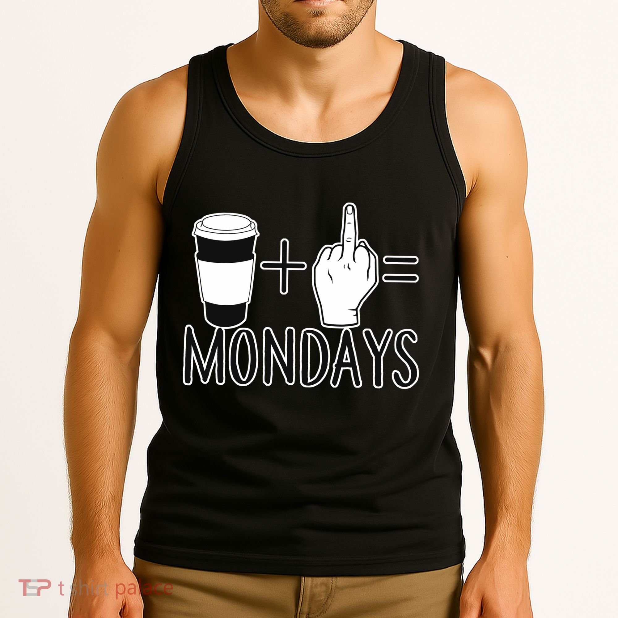 Coffee Plus Middle Finger Equals Monday Tank Top