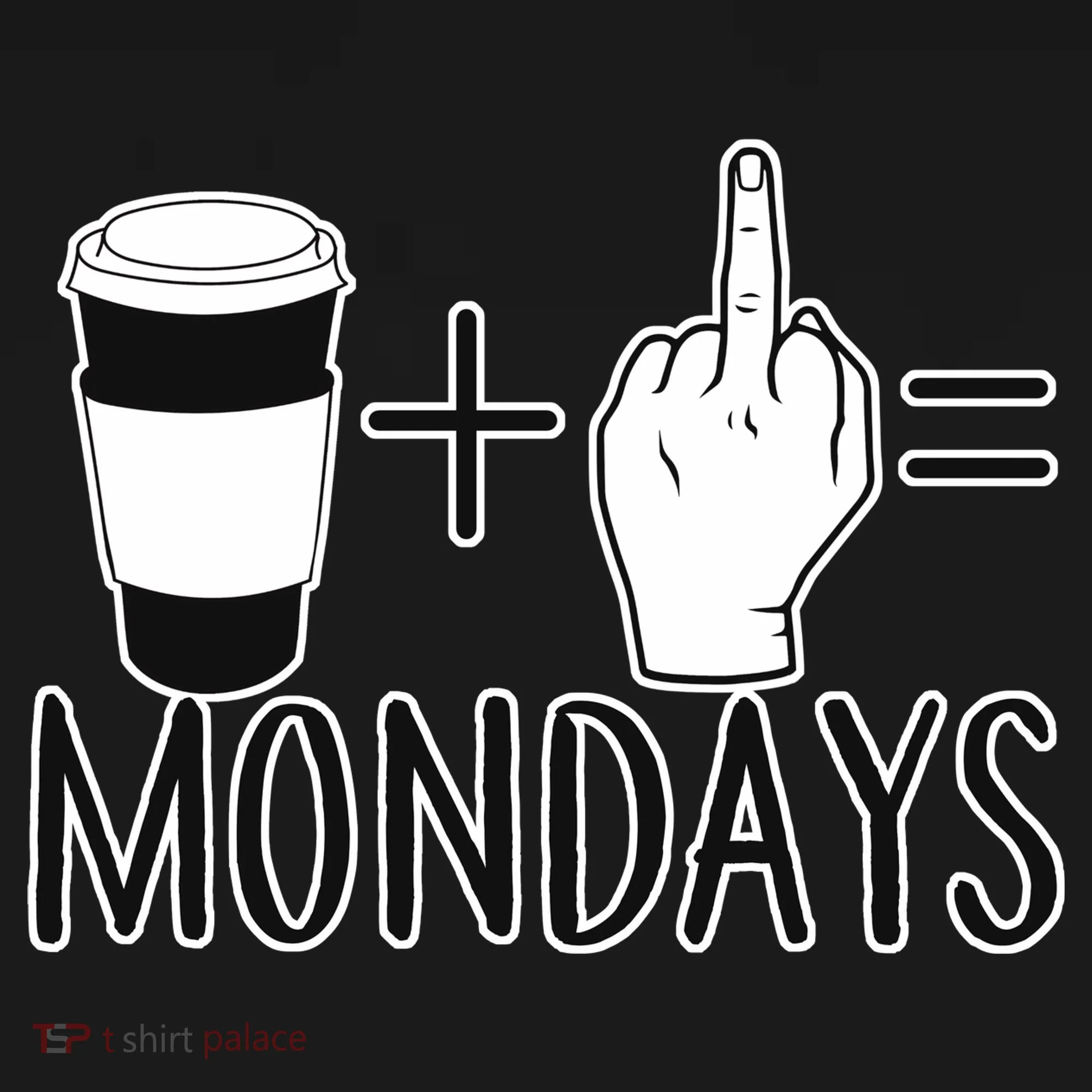 Coffee Plus Middle Finger Equals Monday Kids Sweatshirt