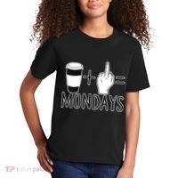 Coffee Plus Middle Finger Equals Monday Kids T-Shirt thumb 2