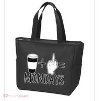 Coffee Plus Middle Finger Equals Monday Tote Bag thumb 3