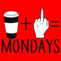 Coffee Plus Middle Finger Equals Monday Santa Hat thumb 1
