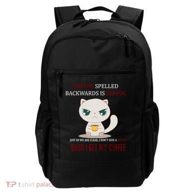 Coffee Spelled Backwards EEFOC Backpack