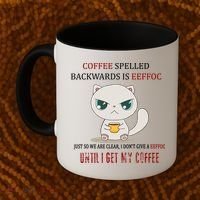 Coffee Spelled Backwards EEFOC Coffee Mug thumb 2