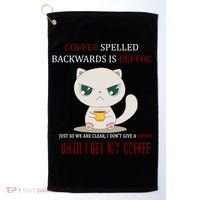 Coffee Spelled Backwards EEFOC Golf Towel thumb 0