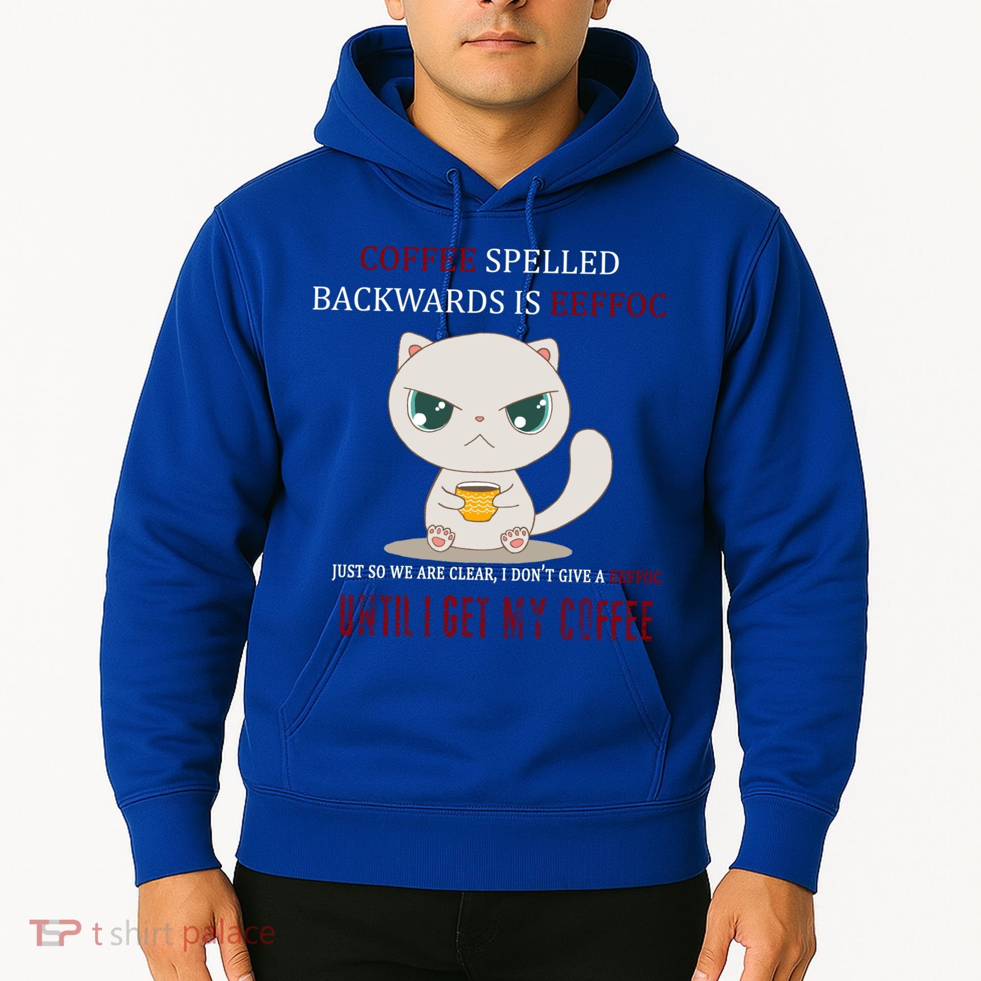 Coffee Spelled Backwards EEFOC Hoodie