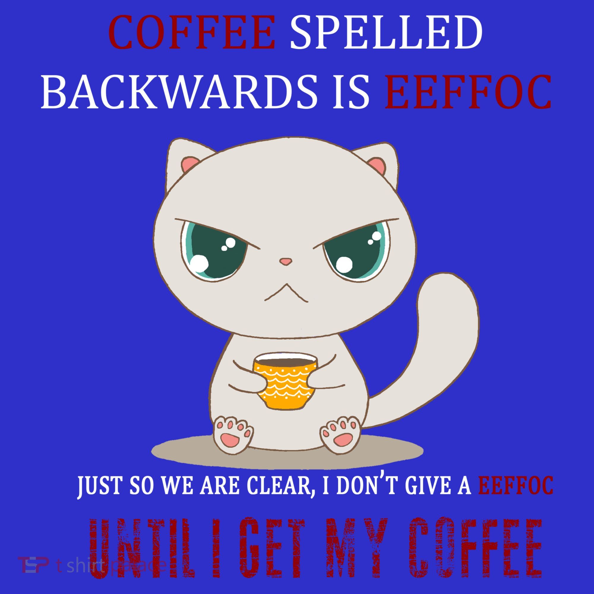 Coffee Spelled Backwards EEFOC Polo