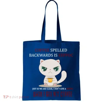 Coffee Spelled Backwards EEFOC Tote Bag