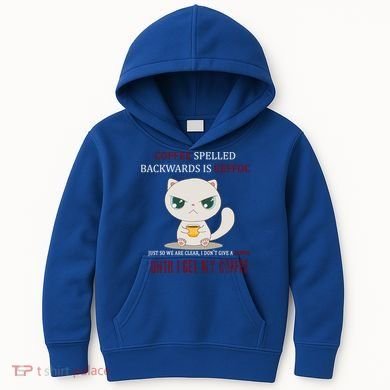 Coffee Spelled Backwards EEFOC Kids Hoodie