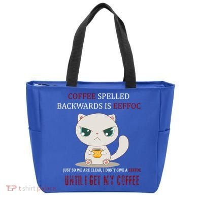 Coffee Spelled Backwards EEFOC Tote Bag