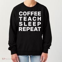 Coffee Teach Sleep Repeat Women's Sweatshirt thumb 0