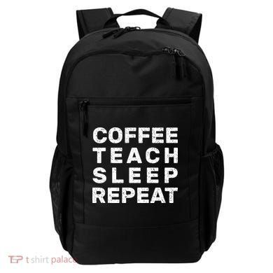 Coffee Teach Sleep Repeat Backpack