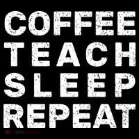 Coffee Teach Sleep Repeat Women's Hoodie thumb 2