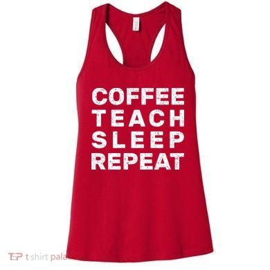 Coffee Teach Sleep Repeat Women's Tank Top