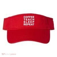 Coffee Teach Sleep Repeat Visor thumb 0