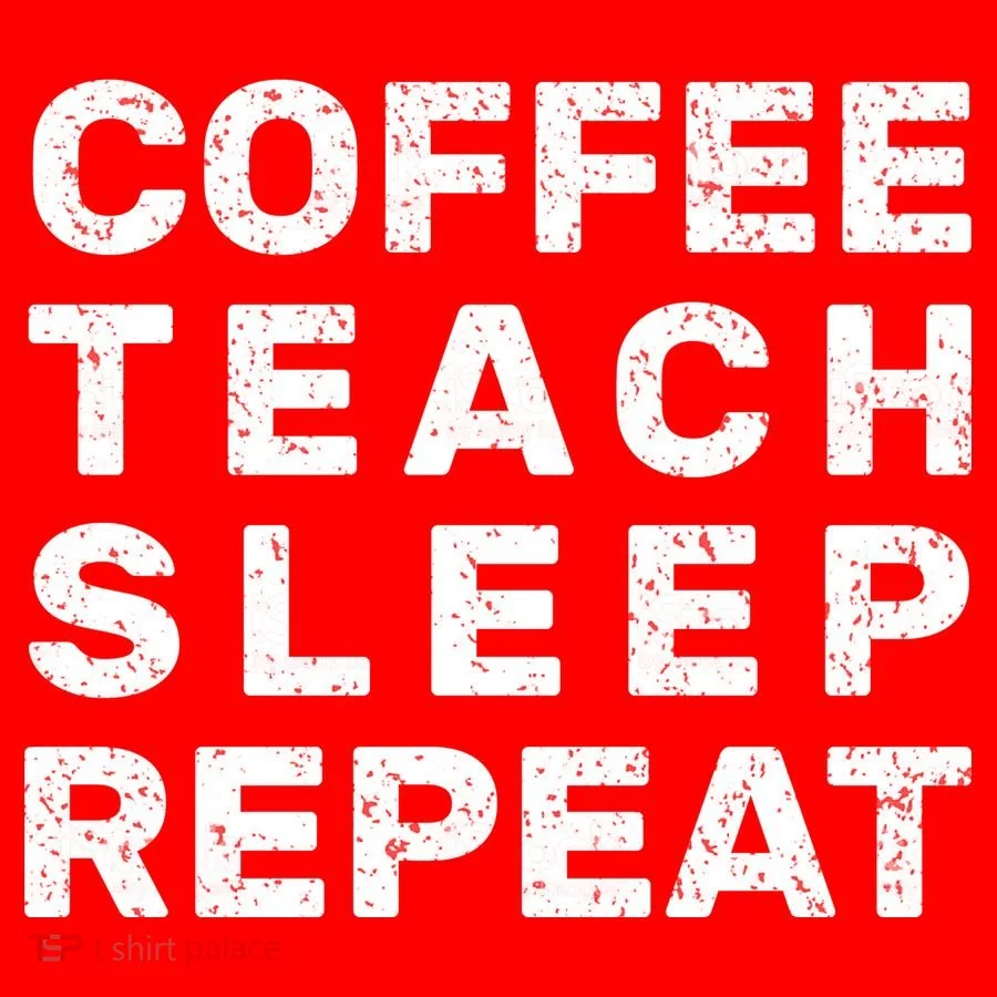 Coffee Teach Sleep Repeat Women's Long Sleeve Shirt