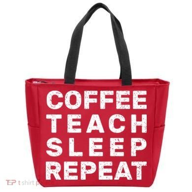 Coffee Teach Sleep Repeat Tote Bag