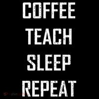 Coffee Teach Sleep Repeat Funny Teacher Women's Hoodie thumb 2