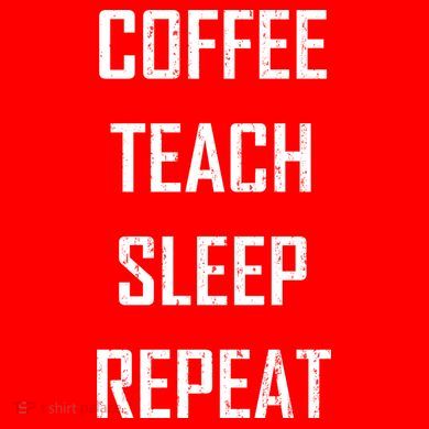 Coffee Teach Sleep Repeat Funny Teacher 40oz Vacuum Insulated Stainless Steel Travel Tumbler