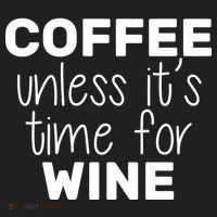 Coffee Unless It's Time For Wine Beanie thumb 2