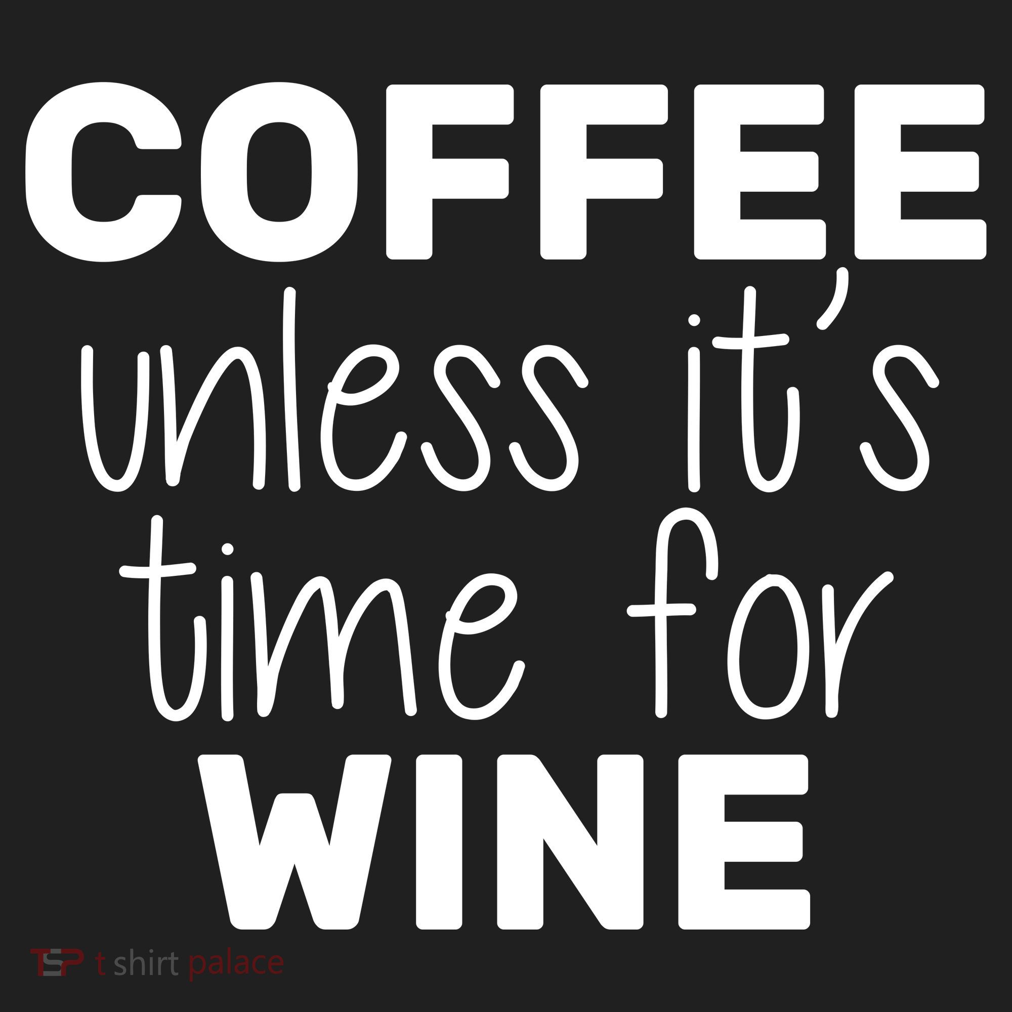 Coffee Unless It's Time For Wine Beanie
