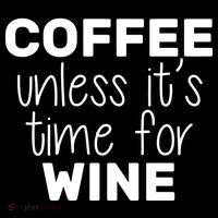 Coffee Unless It's Time For Wine Women's Hoodie thumb 2