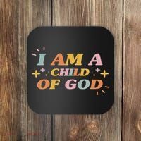 Child Of God Christian Cross Bible Religious Coaster thumb 0