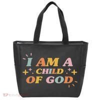 Child Of God Christian Cross Bible Religious Tote Bag thumb 0
