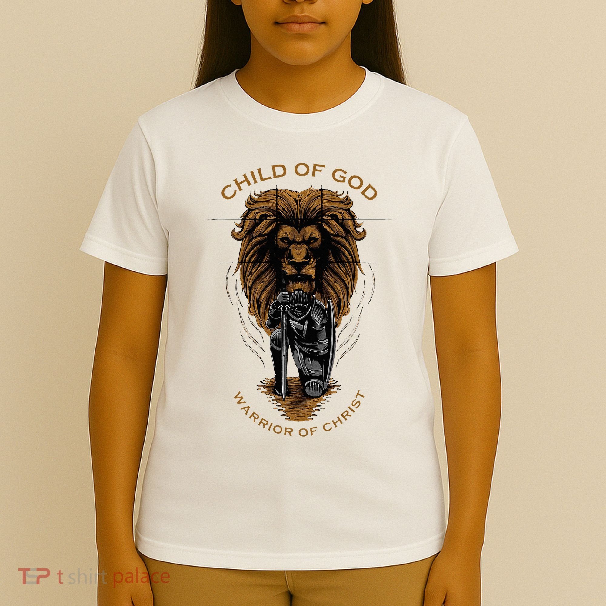 Child Of God Warrior Of Christ Jesus Christian Faith Graphic T-Shirt