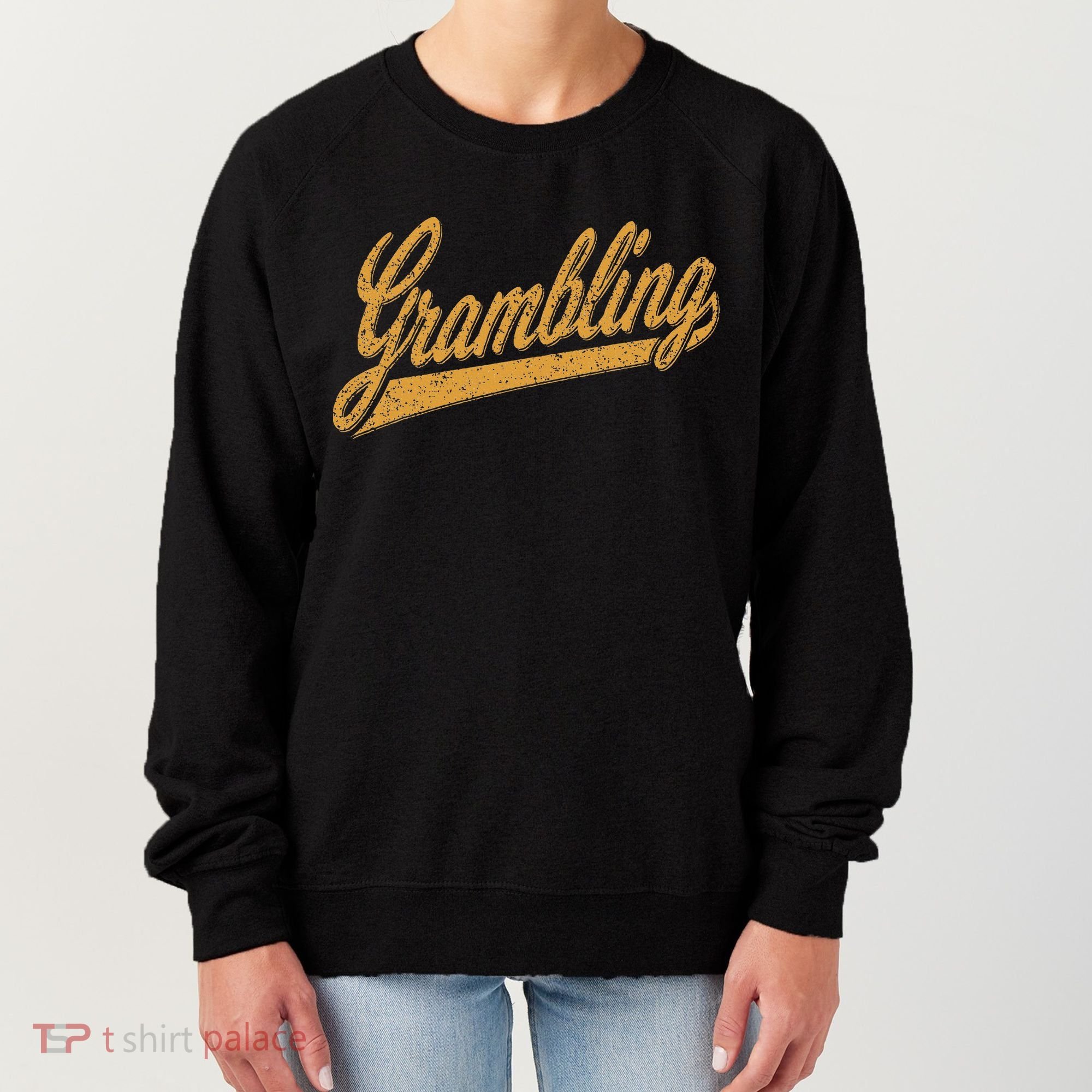 City Of Grambling La Varsity Script Sports Jersey Style Women's Sweatshirt