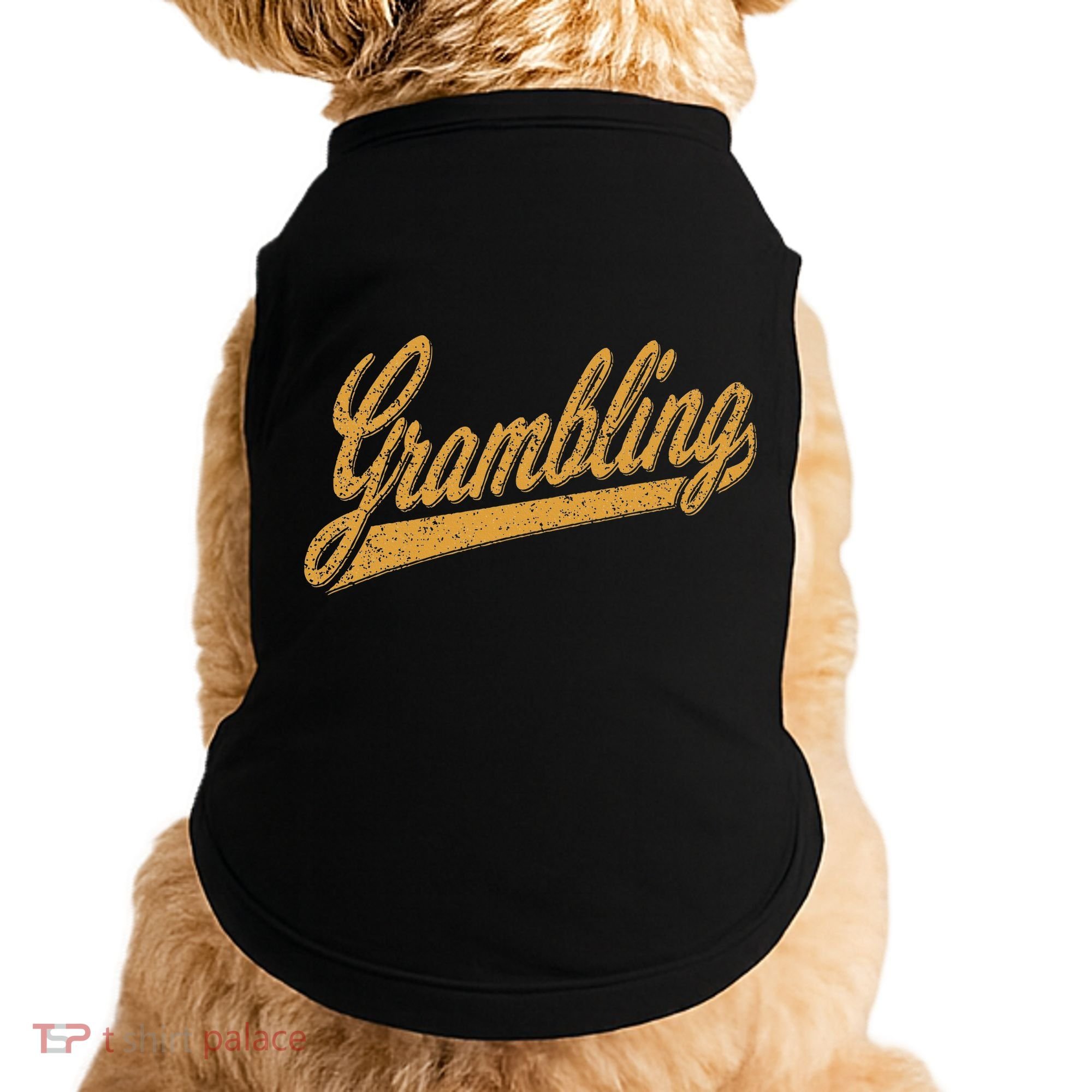 City Of Grambling La Varsity Script Sports Jersey Style Doggie Tank