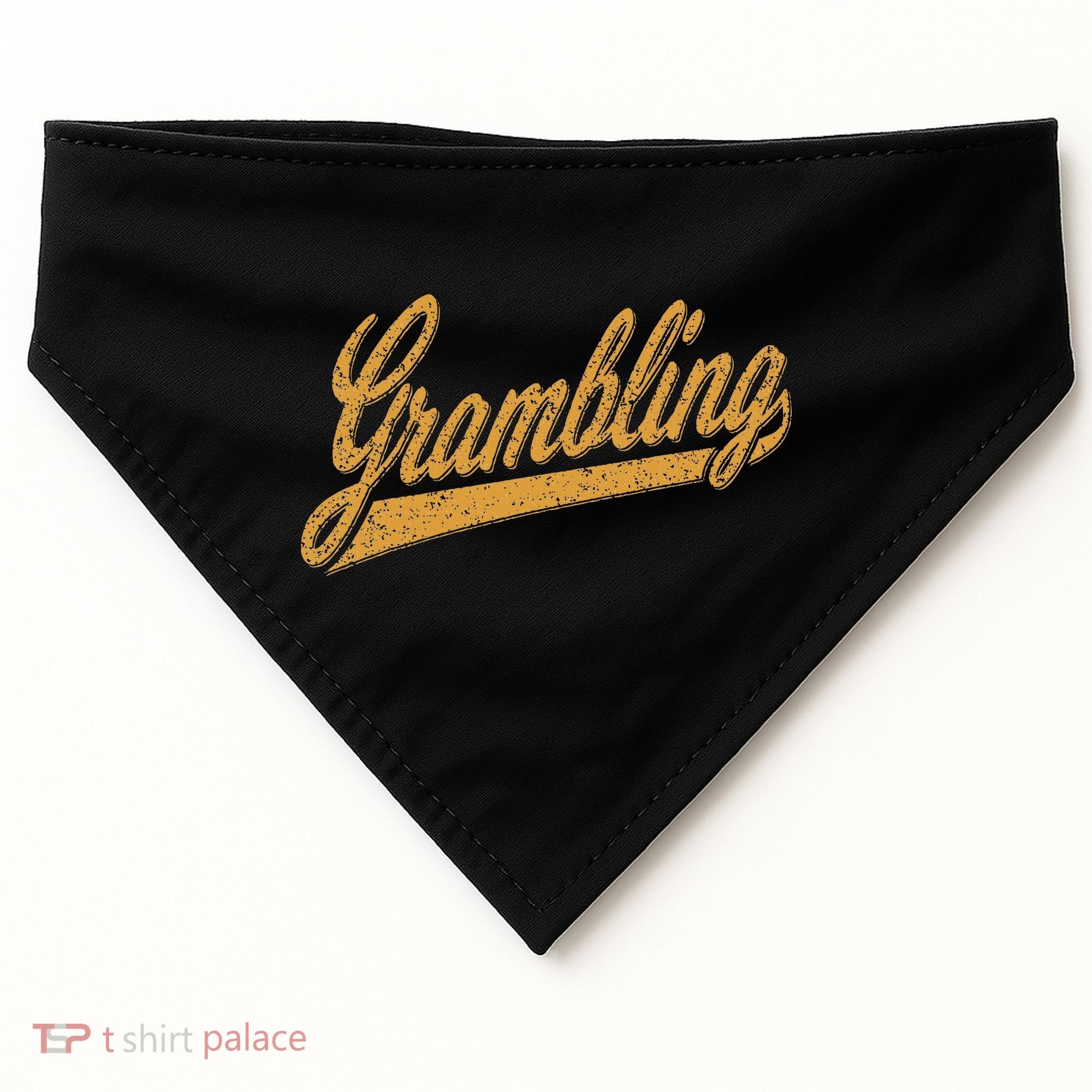 City Of Grambling La Varsity Script Sports Jersey Style USA-Made Doggie Bandana