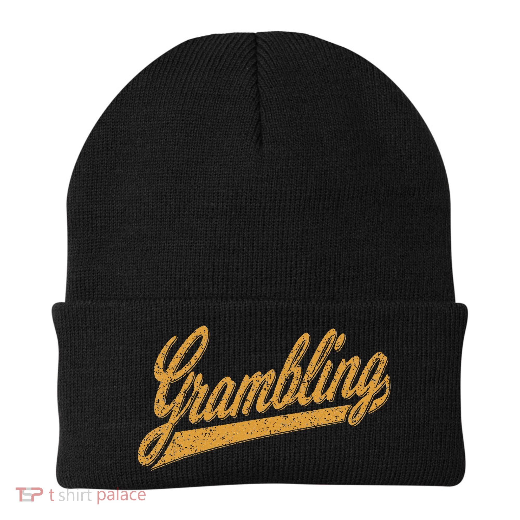 City Of Grambling La Varsity Script Sports Jersey Style Beanie