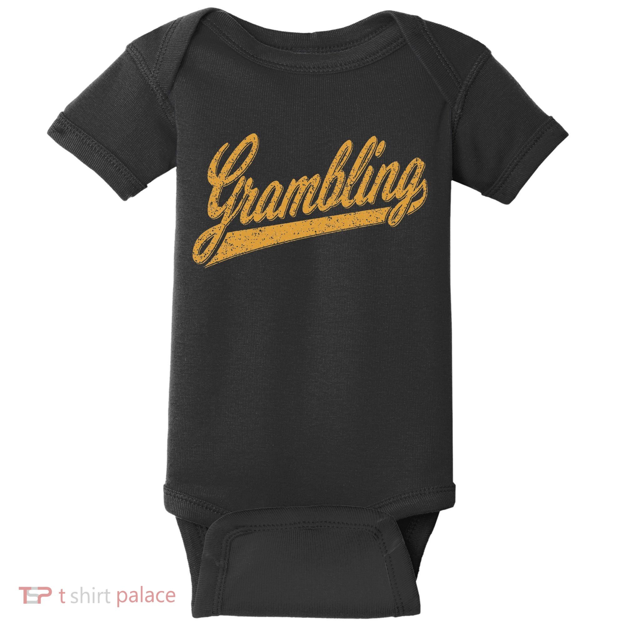 City Of Grambling La Varsity Script Sports Jersey Style Baby Bodysuit