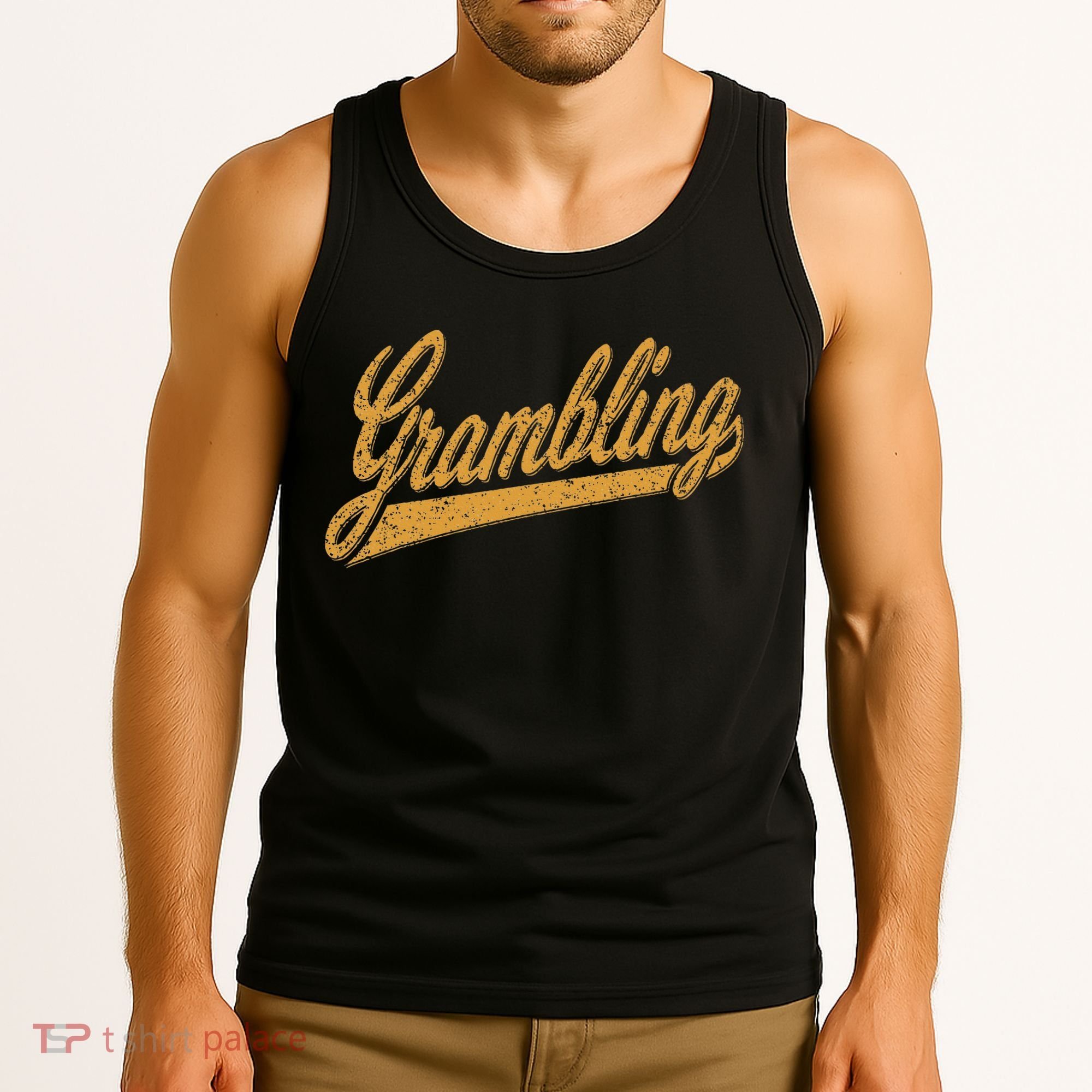City Of Grambling La Varsity Script Sports Jersey Style Tank Top