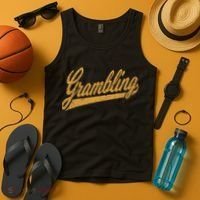 City Of Grambling La Varsity Script Sports Jersey Style Tank Top thumb 4