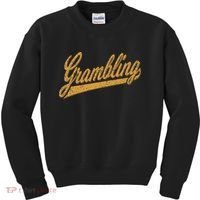 City Of Grambling La Varsity Script Sports Jersey Style Kids Sweatshirt thumb 0