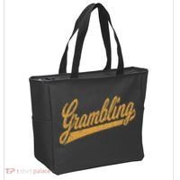 City Of Grambling La Varsity Script Sports Jersey Style Tote Bag thumb 2