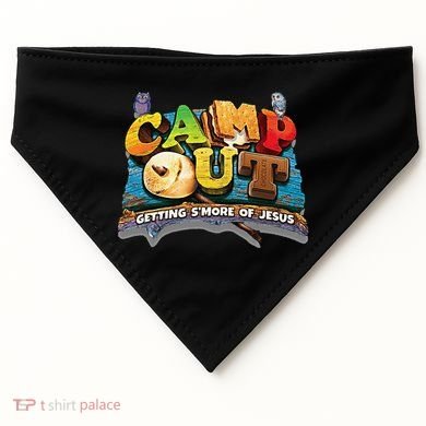 Camp Out Getting Smore Of Jesus. A Cool Summer!! USA-Made Doggie Bandana