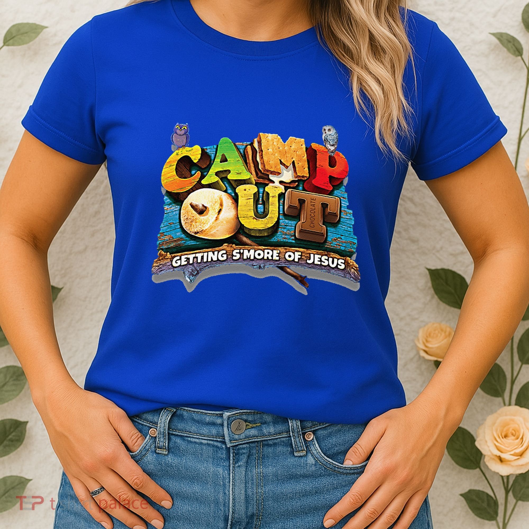 Camp Out Getting Smore Of Jesus. A Cool Summer!! Women's T-Shirt
