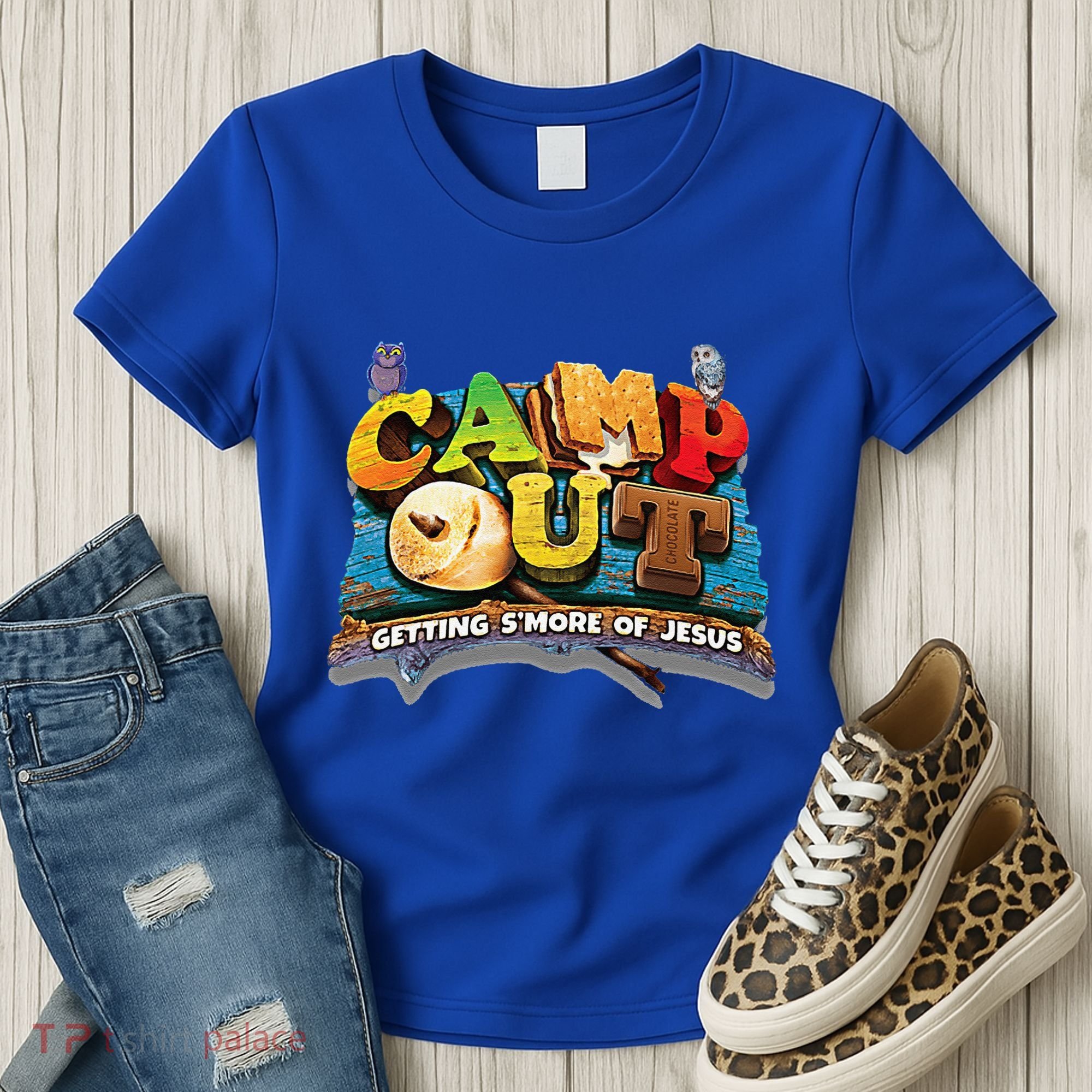 Camp Out Getting Smore Of Jesus. A Cool Summer!! Women's T-Shirt