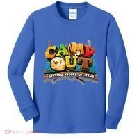 Camp Out Getting Smore Of Jesus. A Cool Summer!! Kids Long Sleeve Shirt thumb 0