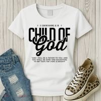 Child Of God – Inspirational Christian Faith Women's T-Shirt thumb 3