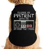 Cute Old Gamer Please Be Patient With Me Im From The 1900s Gift Doggie Tank thumb 0