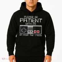 Cute Old Gamer Please Be Patient With Me Im From The 1900s Gift Hoodie thumb 2
