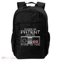 Cute Old Gamer Please Be Patient With Me Im From The 1900s Gift Backpack thumb 0