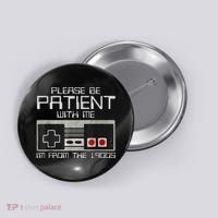 Cute Old Gamer Please Be Patient With Me Im From The 1900s Gift Button thumb 0