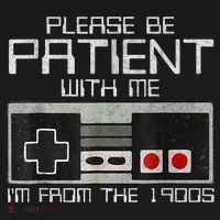 Cute Old Gamer Please Be Patient With Me Im From The 1900s Gift Women's Hoodie thumb 2