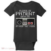 Cute Old Gamer Please Be Patient With Me Im From The 1900s Gift Baby Bodysuit thumb 0